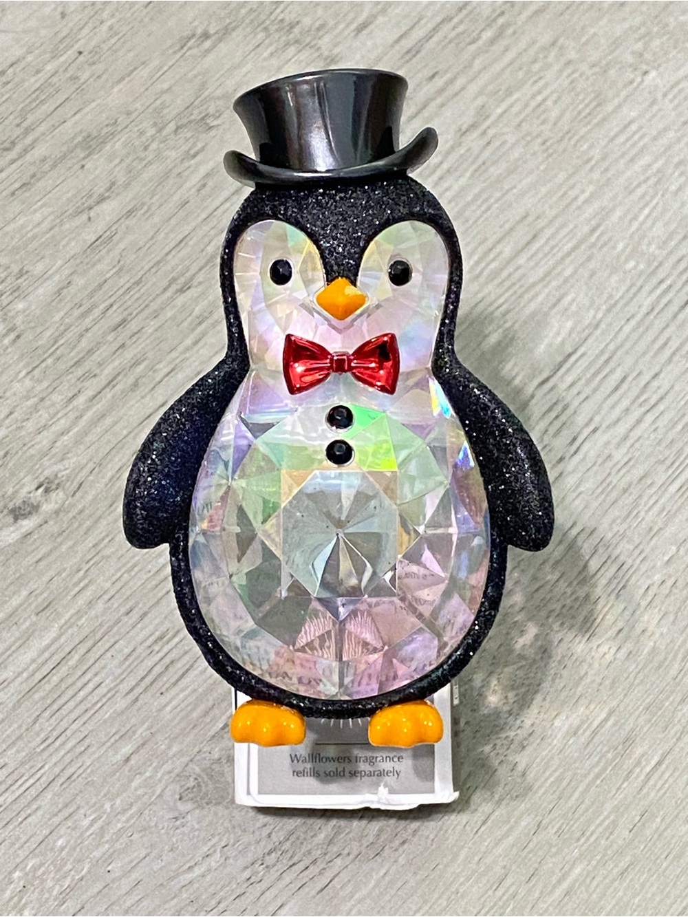 Sparkling Penguin Nightlight - Black Iridescent
